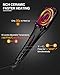 COOLKESI Ionic Hair Straightener Brush, Anti-scald Straightening Brush with Fast MCH Ceramic Heating, Adjustable Temperatures, Auto-Off & Dual Voltage, Portable Straightening Comb for Home, Travelthumb 3