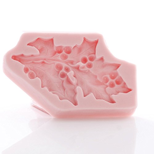 Holly Leaf Flexible Silicone Mold, Fondant, Candy, Chocolate, Food Safe, Polymer Clay, Resin Mold, Epoxy and so much more