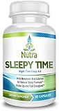 Sleepy Time Formula - Non Addictive Sleep Supplement - Natural Sleep Aid - Valerian, Melatonin, Lemon Balm, L-Theanine, GABA, Chamomile - Easy Living Nutra