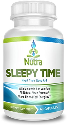 Sleepy Time Formula - Non Addictive Sleep Supplement - Natural Sleep Aid - Valerian, Melatonin, Lemon Balm, L-Theanine, GABA, Chamomile - Easy Living Nutra