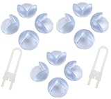 Baby Proofing Corner Guards Clear (12 Pack) -Safety Edge Cushion Bumper Protector