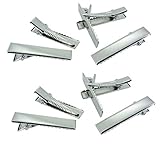 JGFinds 90 Pc Silver Tone Barrette Blank Hair Clips 47x7mm (1 3/4) - DIY Crafts, Add Bows & Beads, Jewelry Making