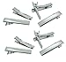JGFinds 90 Pc Silver Tone Barrette Blank Hair Clips 47x7mm (1 3/4) - DIY Crafts, Add Bows & Beads, Jewelry Making