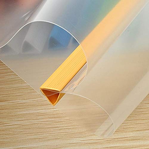 image for Louise Maelys 10 Pcs A4 Plastic File Folder Sliding Bar Report Covers,