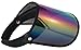 Paparazzi Visor for Face Sun Protection (Shiny Transparent Plastic) - Adjustable Angle, One Size Fits Most (Spectrum Black)