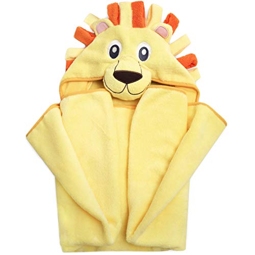 image for Premium Hooded Towel for Kids |Lion Design | Ultra Soft and Extra Larg