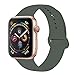 LITENG Sport Band Compatible with Watch Band 40mm 44mm 38mm 42mm Soft Silicone Replacement Sport Strap Compatible with 2019 Watch Series 5 2018 Watch Series 4/3/2/1 (Gery Olive Green, 42/44mm-ML)