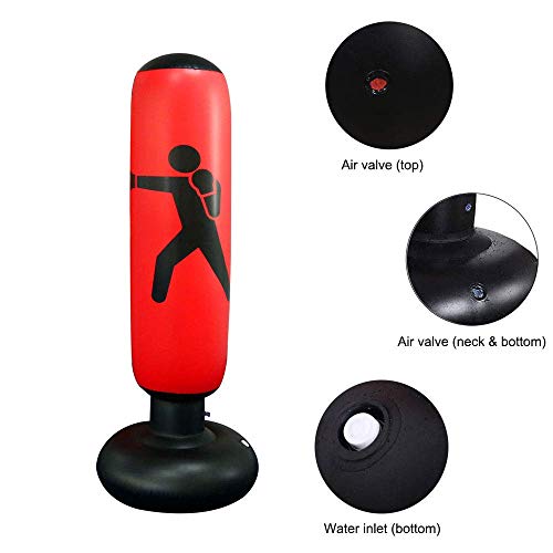 image for GEMGO Fitness Punching Bag for Kids160cm, Boxing MMA Target Bag Inflat