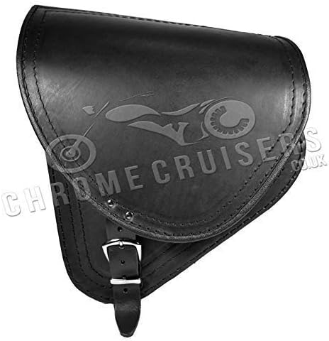 Black Leather Swingarm Saddle Bag Single Side Pannier for Harley Davidson Softail