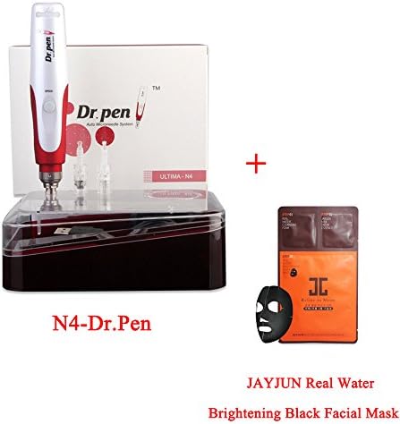 Miss Ammy Professional Wireless Electric Auto N4-Dr.pen &amp;1pc JAYJUN Real Water Brightening Black Facial Mask ,Permanent Makeup Tattoo Pen，MTS Beauty SPA Pen