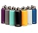 MIRA 40 Oz Stainless Steel Vacuum Insulated Wide Mouth Water Bottle | Thermos Keeps Cold for 24 hours, Hot for 12 hours | Double Walled Powder Coated Travel Flask | Black