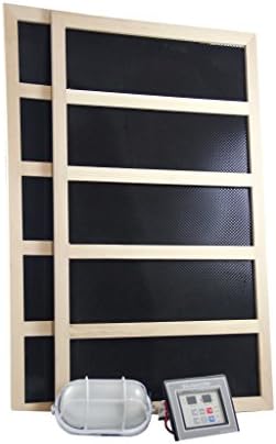 Northern Lights Group Complete Infrared Sauna Heater Package - 600 Watts -Digital Controller-240VAC