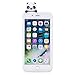 DAMONDY iPhone 8 Plus Case,iPhone 7 Plus Case,3D Cute Cartoon Animals Pattern Soft Silicone Gel Slim Design Rubber Thin Protective Cover Phone Case for iPhone 8 Plus 7 Plus-White Panda