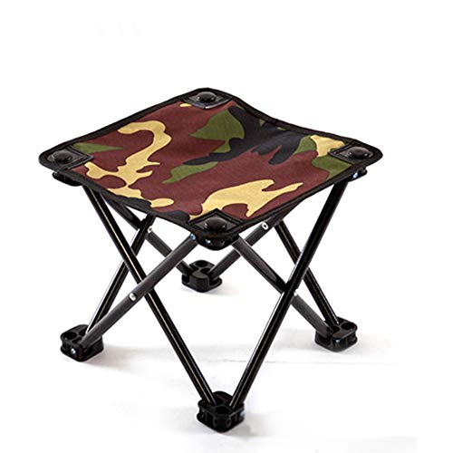 Jasmine Dreamin Folding Camping Stool, Mini Portable Folding Chair, Outdoor Slacker Chair for Camping Fishing Hiking Beach BBQ with a Storage Bag
