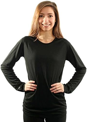 Northern Ridge Womens Thermal Long Underwear Top (Black / Large)