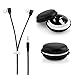 GEARONIC TM Cute 3.5mm in Ear Earphones Earbuds Headset with Macaroon Ear Buds Organizer Box Case Compatible with Smart Phones PC MP3