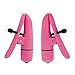 California Exotics Nipplettes Vibrating Nipple Clamps, Pink