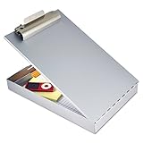 Saunders Recycled Aluminum Redi-Rite Storage Clipboard with Self-Locking Latch - Lightweight, Weather-Resistant Lacquer Finish Stationery Box. Office Products