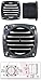 Marine Abs Plastic Black Louvered Round Vent for Boat Caravan & Rv - Five Oceans