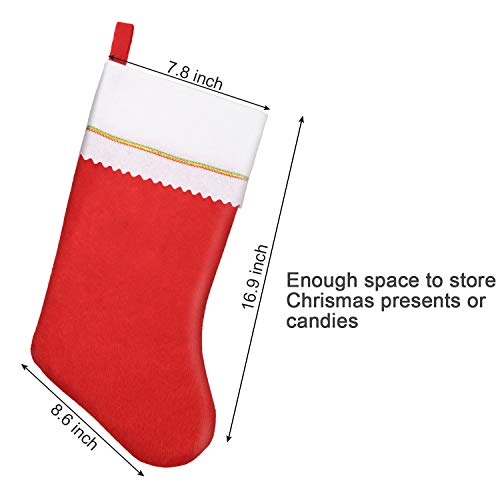 1 Blulu+Christmas+Stockings+Fireplace+Decoration