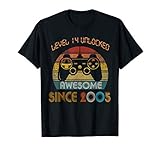 Level 14 Unlocked Awesome Since 2005-14th Birthday Gamer  T-Shirt