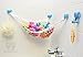 MiniOwls Bathtub Toy Storage Hammock (Blue Whale)