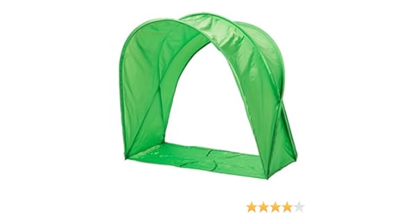 green bed tent