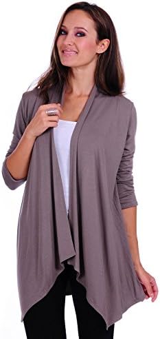SR Women's Basic Various Style Sleeve Open Cardigan (Size: Small-5X)