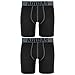 adidas Youth Kids-Boy's Sport Performance Climalite® Boxer Brief Underwear (2-Pack), Black/Thunder Black/Thunder, MEDIUM