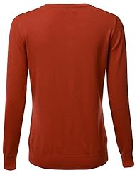 FLORIA Womens Button Down Crew Neck Long Sleeve