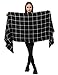 Dimore Fashion Women Scarf Shawl Wraps Pashminas (Black and White)
