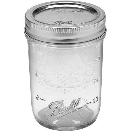 Click Here to See More Images Ball 12-Count Regular Mouth Half-Pint Jars with Lids and Bands
