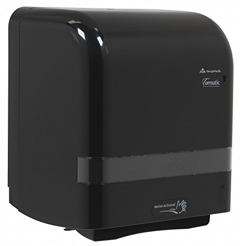 Cormatic Automated Paper Towel Dispenser by GP PRO (Georgia-Pacific), Black, ADS200B,Â 14.250" W x 9.100" D x 15.500" H