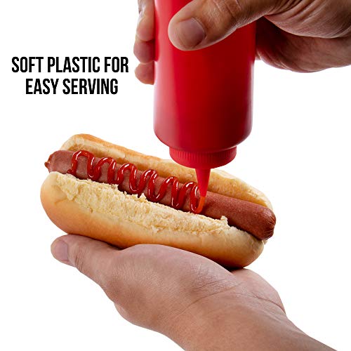Ketchup and Mustard Squeeze Bottle Value Combo Pack 14pack, 16oz