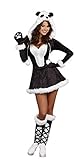 Dreamgirl Women's Panda Bear Baby Costume, Black, Medium