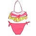 Wengift Kids Multicolored Tassels Two Piece Swimsuit for Girls