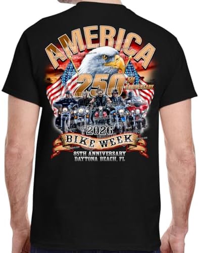 Amazon.com: Official Black Bike Week T-Shirt T-Shirt : Clothing