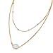 CH Thin Diamond Sequins Choker Necklace Women Girl Lady Long Chain Pendant Necklace White
