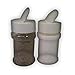 Set of 2 Kitchen Classics Plastic Salt and Pepper Shakers with with Flip-Top Lid.