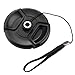 CowboyStudio 62mm Center Pinch Snap-on Lens Cap for Nikon Lens Replaces LC 62 - Includes Lens Cap Holder