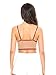Persun Women Red Sheer Eyelash Lace Spaghetti Strap Crop Cami Top Medium