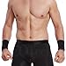 NeoTech Care Wrist Band Support Sleeve - Elastic & Breathable Knitted Fabric Compression Brace - for Tennis, Gym, Sport, Tendonitis (Black Color, Size S, 1 Unit)