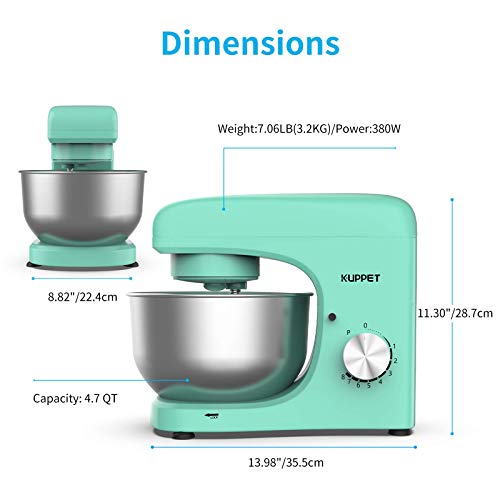 KUPPET Stand Mixer, 8Speed TiltHead Electric Food Stand Mixer with
