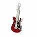 CHUYI Metal Guitar Shape 8GB USB 2.0 Flash Drive Waterproof Pen Drive Date Storage Memory Stick Thumb Drive(Red)