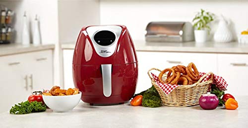 Power Air Fryer XL 3.4 QT Delux Red Air Fryer (Certified Refurbished)