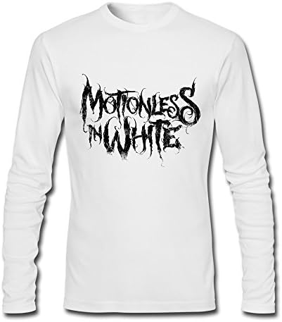 GYKU Men's Motionless In White Long Sleeve T-Shirt White US Size ,100% Cotton
