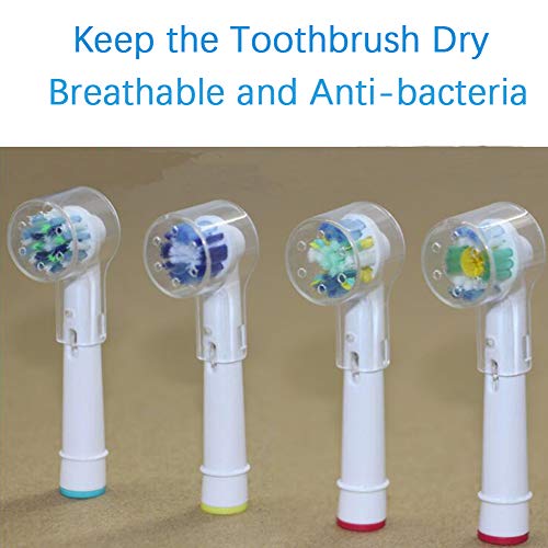 8 Pack Electric Toothbrush Cover for Protecting Oral-B Replacement Brush Heads, Anti Bacterial Portable Travel Brush Heads Caps, Convenience for Travel & Everyday Use