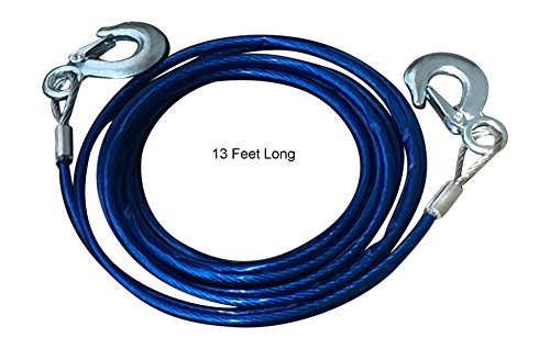 AHG Towing Rope Chain Cable - Heavy Duty Steel - 13 Feet Long, .31 Inch Thick - Keep on hand for Cars, Boats or Any Tow Emergency - Thumbnail 2