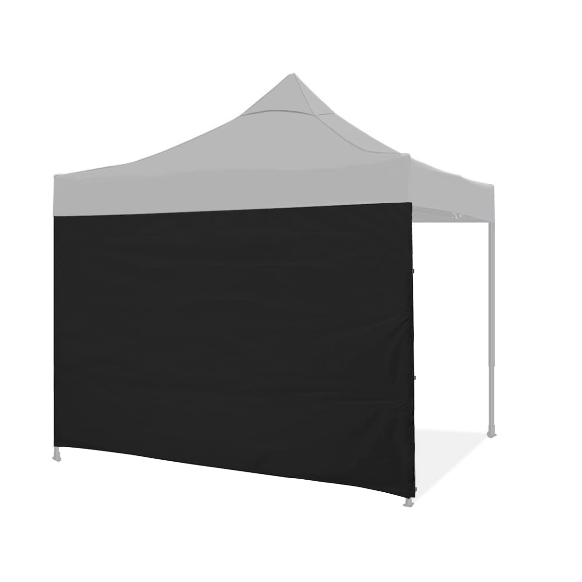 Gazebo Side Panel, Canopy Sidewall Panels for 3x3M Straight Leg Gazebos Tent, Sunshade, Windproof and Give Privacy, 1 Pack Sidewall Only, Black