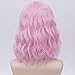 Probeauty Sweety Collection Lolita 40CM Short Curly Fashion Women Anime Cosplay Wig + Wig Cap (Pink F10A)